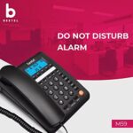 Beetel M59N Caller ID Corded Landline Phone with 16 Digit LCD Display & Adjustable contrast,10 One Touch Memory Buttons,2Ways SpeakerPhone,Music On Hold,Solid Build Quality,Classic Design (Black) - Image 3