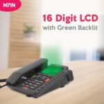 Beetel M71N Caller ID Corded Landline Phone For Home Or Office,16 Digit Display,2-Way Speaker Phone With Adjustable Volume,8 One Touch Memory Buttons,TEC Certified,30 Incoming Call Memory (Anthracite) - Image 2