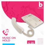 Beetel G20,TEC Certified,Caller ID Corded Landline Phonewith LCD Display,Ringer LED,Adjustable Handset/Ringer Volume,Music On Hold,Wall Mountable,3 Level LCD Contrast,Alarm (Warm Grey) - Image 3