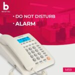 Beetel M59 Caller ID Corded Landline Phone with 16 Digit LCD Display & Adjustable contrast,10 One Touch Memory Buttons,2Ways Speaker Phone,Music On Hold,Solid Build Quality,Classic Design (White) - Image 6