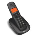 Beetel X73 Cordless 2.4Ghz Cordless Landline Phone with Caller ID Display, 2-Way Speaker Phone with Volume Controls, Auto Answer, Alarm Function, Stylish Design (Black)