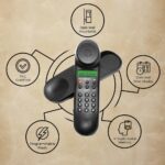 Beetel M25 Ultra Compact Caller ID Slim Line Corded Landline Phone,Numeric Display, Desk/Wall Mounted,12 Digit LCD,FSK/DTMF Compatible,Ringer Volume Control,LED Indication (Black) - Image 6