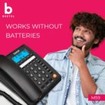 Beetel M59N Caller ID Corded Landline Phone with 16 Digit LCD Display & Adjustable contrast,10 One Touch Memory Buttons,2Ways SpeakerPhone,Music On Hold,Solid Build Quality,Classic Design (Black) - Image 4