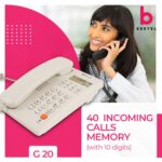 Beetel G20,TEC Certified,Caller ID Corded Landline Phonewith LCD Display,Ringer LED,Adjustable Handset/Ringer Volume,Music On Hold,Wall Mountable,3 Level LCD Contrast,Alarm (Warm Grey) - Image 4