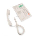 Beetel G30, TEC Certified, Caller ID LCD Display, Ringer LED,DTMF/FSK Compatible, 2-Way Adjustable Speaker Phone, Music on Hold, Desk/Wall Mountable, 3 Level LCD Contrast (Warm Grey)