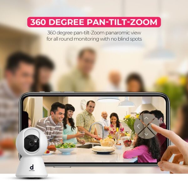 Beetel 3MP Full HD Smart Wi-Fi CCTV Home Security Camera|360° with Pan Tilt|View & 2-Way Talk|Motion Alert|Night Vision|Smart Tracking|SD Card (Upto 256 GB), Alexa & Google Support|CC3 - Image 4