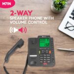 Beetel M71N Caller ID Corded Landline Phone For Home Or Office,16 Digit Display,2-Way Speaker Phone With Adjustable Volume,8 One Touch Memory Buttons,TEC Certified,30 Incoming Call Memory (Anthracite) - Image 3