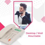 Beetel G30, TEC Certified, Caller ID LCD Display, Ringer LED,DTMF/FSK Compatible, 2-Way Adjustable Speaker Phone, Music on Hold, Desk/Wall Mountable, 3 Level LCD Contrast (Warm Grey) - Image 4
