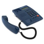 Beetel G30 Corded Landline Phone,TEC Certified,Caller ID LCD Display,Ringer LED,DTMF/FSK Compatible,2-Way Adjustable Speaker Phone,Desk/Wall Mountable,3 Level LCD Contrast (Blue)