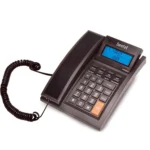 Beetel M64N Caller Id Corded Landline Phone with 16 Digit & Adjustable LCD Display,2-Way Adjustable Speaker Phone,99 Incoming & 18 Outgoing Call Memory,3 One-Touch Memory,TEC Certified (Black)