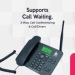 Beetel F2K GSM Fixed Cordless Landline Phone,LCD Display,Supports Quad Band,Dual Sim,Hotline with Keypad Lock,Alarm,Calculator,Calendar,Low Battery Alert,Two-Way Speaker,4 Direct Memory Keys (Black) - Image 8