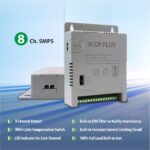 CP PLUS 8-Channel CCTV Power Supply SMPS | 12V 5A High Efficiency Adapter with LED Indicators | EMI Filter|Overload & Short Circuit Protection|Use for Dome & Bullet Cameras| CP-DPS-PD08V2-12D - Image 3