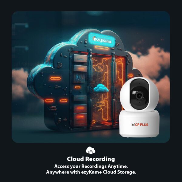 CP PLUS 4MP Quad HD Smart Wi-Fi CCTV Camera for Home | 360° Pan & Tilt | CTC Cyber Secure Tech | View & Talk | Smart Detection Suite | IR Night Vision | Cloud Recording | Support OK Google | CP-E45Q - Image 9