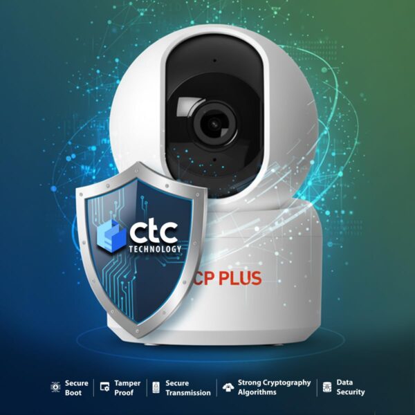 CP PLUS 4MP Quad HD Smart Wi-Fi CCTV Camera for Home | 360° Pan & Tilt | CTC Cyber Secure Tech | View & Talk | Smart Detection Suite | IR Night Vision | Cloud Recording | Support OK Google | CP-E45Q - Image 5