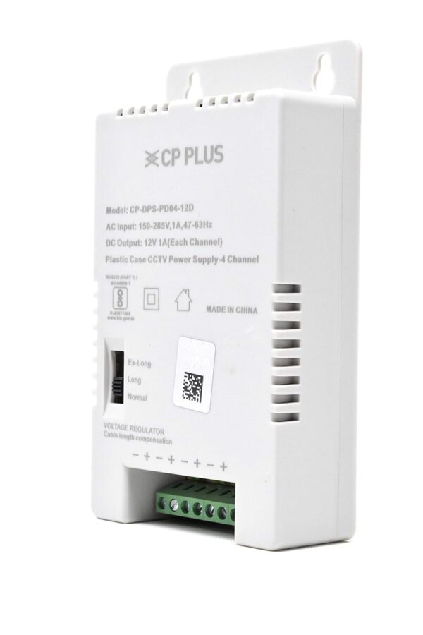 CP Plus CP-DPS-PD04-12D 12V 5Amp 4 Channel Fiber SMPS (Switched-Mode Power Supply) for CCTV Security Surveillance Camera Power Supply - Image 2
