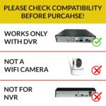 CP PLUS 2.4MP Full HD IP Indoor Wired Dome Camera CP-URC-DC24PL3 Compatible with DVR only | 30 Meters IR Black & White Night Vision | 3.6mm Lens | Motion Detection, White - Image 2