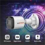 CP PLUS 5MP Outdoor Bullet CCTV Camera | 3.6mm Fixed Lens | Smart IR Night Vision 30M | Built-in Mic | 2D DNR | BLC | Analog 4-in-1 AHD/TVI/CVI/CVBS Output | HD Surveillance Camera | CP-URC-TC51PL3C - Image 2