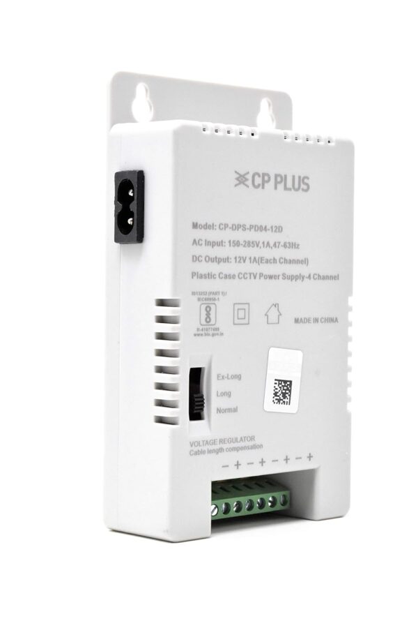 CP Plus CP-DPS-PD04-12D 12V 5Amp 4 Channel Fiber SMPS (Switched-Mode Power Supply) for CCTV Security Surveillance Camera Power Supply - Image 3