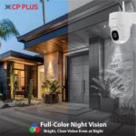 CP PLUS 4MP Quad HD Wi-Fi CCTV Camera for Outdoor | 360° Pan & Tilt | Full-Color Night Vision | CTC Cyber Secure Tech | Smart Detection Suite | View & Talk | OK Google | Cloud Recording | CP-Z45Q - Image 5